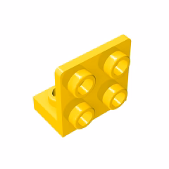 GOBRICKS GDS-642 Bracket 1 x 2 - 2 x 2 Inverted - YWOBB