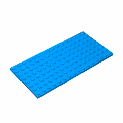 GOBRICKS GDS-529 Plate 8 x 16 - YWOBB