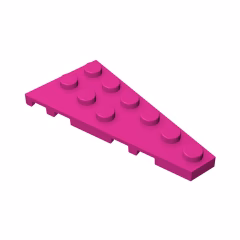 GOBRICKS GDS-550  Plate 6 x 3 Right - YWOBB