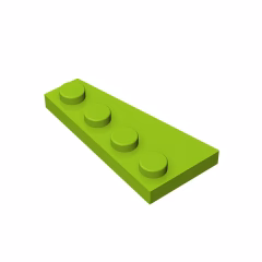 GOBRICKS GDS-549  Plate 4 x 2 Right - YWOBB