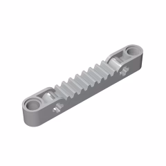 GOBRICKS GDS-1007 Gear Rack 1 x 7 with Axle and Pin Holes - YWOBB