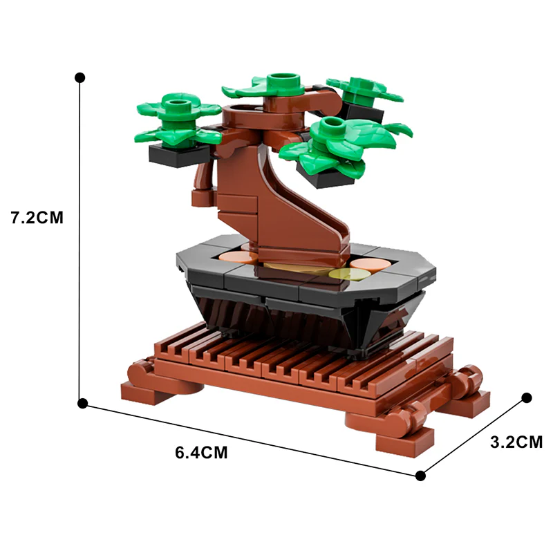 GOBRICKS MOC 84526 Micro Bonsai Tree - YWOBB