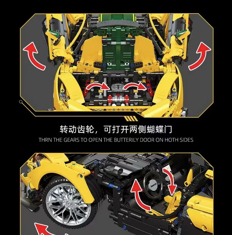 JIE STAR 91101 McLaren P1 hypercar 1:8 - YWOBB