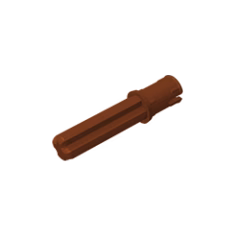 GOBRICKS GDS-930  Axle 2L with Pin with Friction Ridges Lengthwise - YWOBB