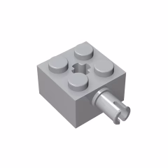 GOBRICKS GDS-953 Brick, Modified 2 x 2 with Pin and Axle Hole - YWOBB