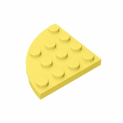 GOBRICKS GDS-569 Round Corner 4 x 4 - YWOBB