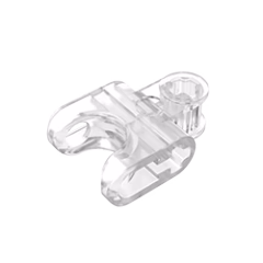 GOBRICKS GDS-1205 Axle Connector 2 x 3 with Ball Joint Socket - Closed Sides, Straight Forks with Open Axle - YWOBB