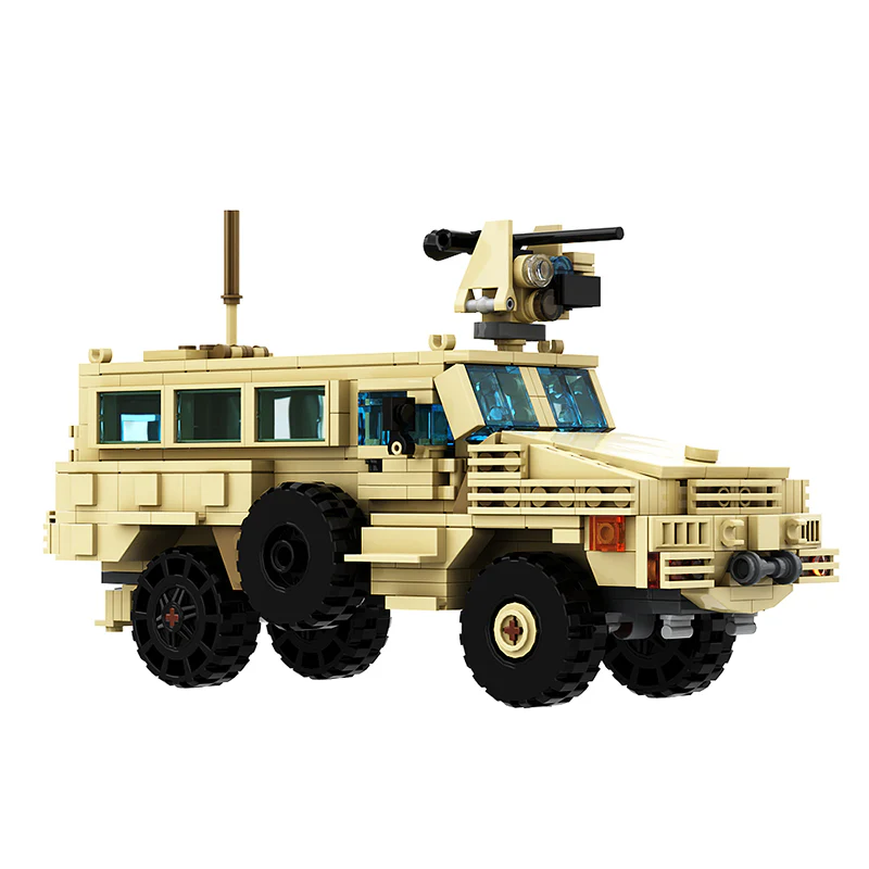 GOBRICKS MOC 131385 RG-31 Mk.5E Cat.1 MRAP - YWOBB