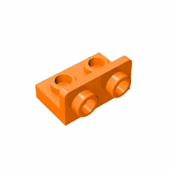 GOBRICKS GDS-643 Bracket 1 x 2 - 1 x 2 Inverted - YWOBB