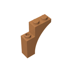 GOBRICKS GDS-717  Arch 1 x 3 x 3 - YWOBB