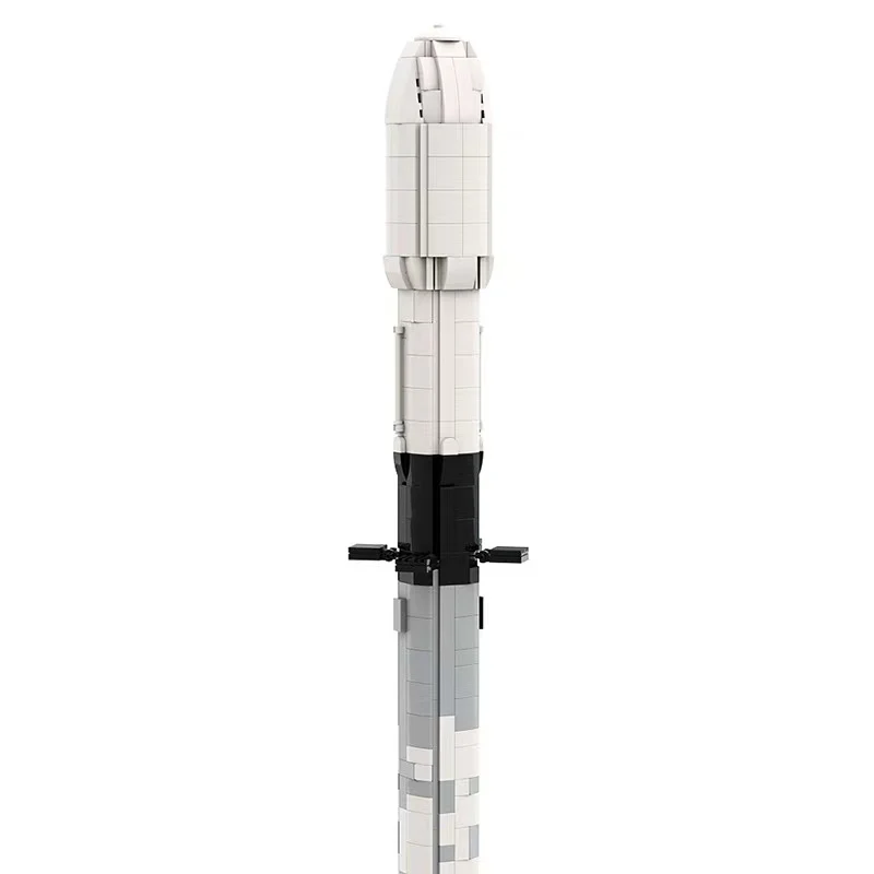 GOBRICKS MOC A0112Y01 Gray Falcon 9 Rocket (Falcon9)[1:110 Model] - YWOBB