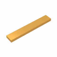GOBRICKS GDS-564 Tile 1 x 6 - YWOBB