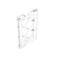 GOBRICKS GDS-790 Pane for Window 1 x 2 x 3 Lattice with Thick Corner Tabs - YWOBB