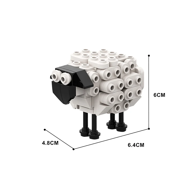 GOBRICKS MOC 107355 Sheep - YWOBB