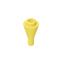 GOBRICKS GDS-1138 Cone 1 x 1 Inverted with Bar - YWOBB