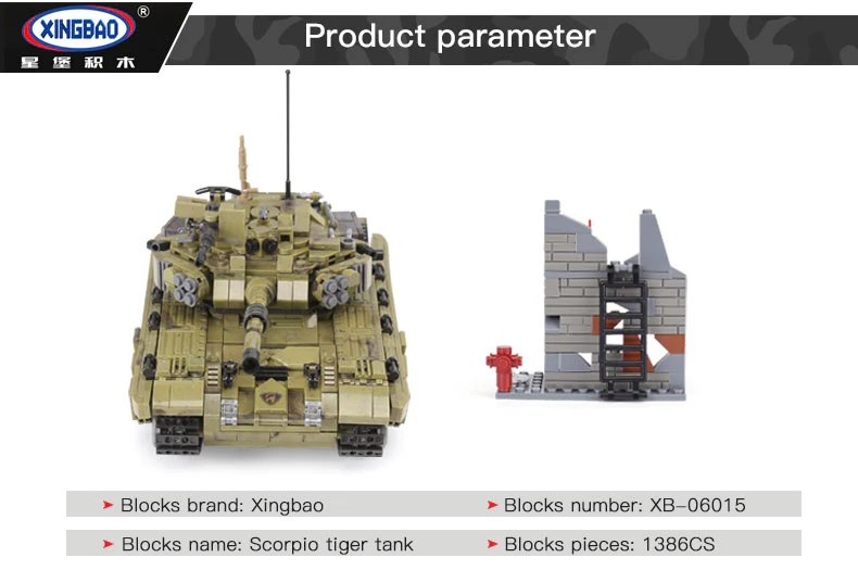 XINGBAO XB-06015 The Scorpio Tiger Tank - YWOBB
