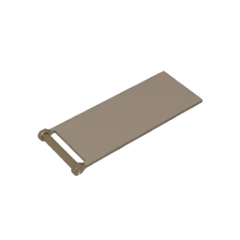 GOBRICKS GDS-90225 Flag 7 x 3 with Bar Handle - YWOBB