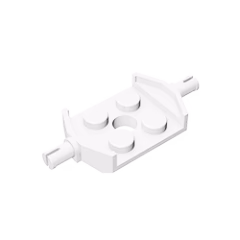 GOBRICKS GDS-1062 Modified 2 x 2 with Wheels Holder Wide and Hole - YWOBB