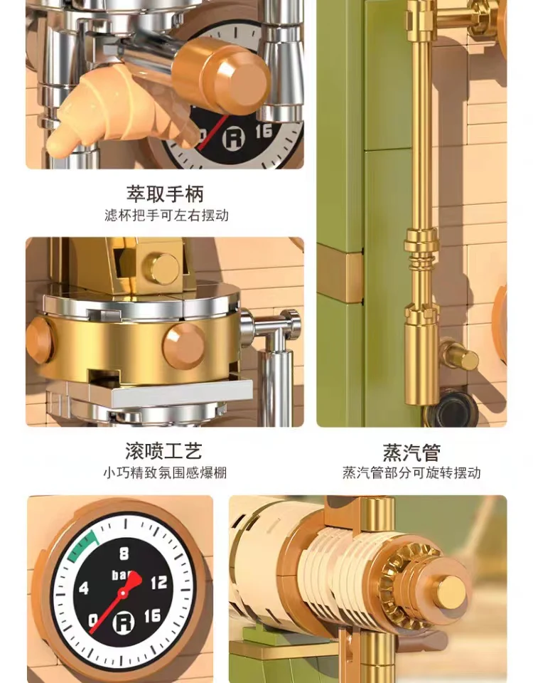 DECOOL 16801 Milan Espresso Machine - YWOBB