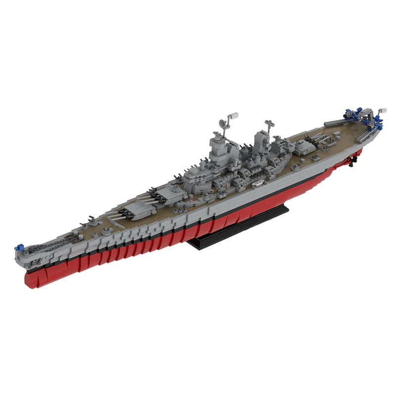 GOBRICKS MOC 31764 Iowa-Class Battleship USS Missouri - YWOBB