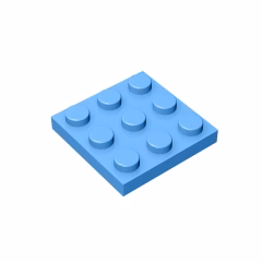 GOBRICKS GDS-518 Plate 3 x 3 - YWOBB