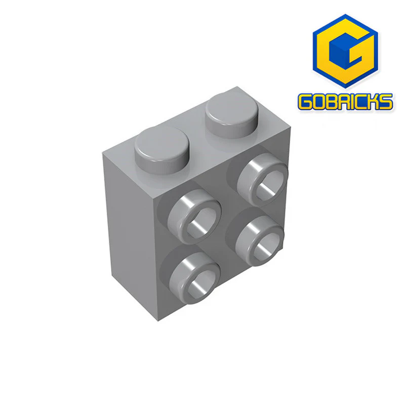 GOBRICKS GDS-1117 Modified 1 x 2 x 1 2/3 with Studs on Side - YWOBB