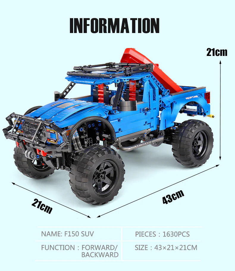 Sembo 701990 F-150 Raptor Pickup Truck Schepper - YWOBB