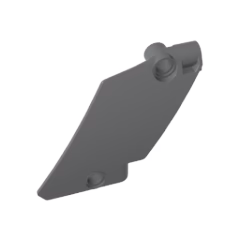 GOBRICKS GDS-2193 Technic Panel Curved #60 5 x 7 Tapered Right - YWOBB