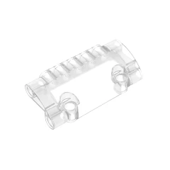 GOBRICKS GDS-1011 Panel Curved 7 x 3 with 2 Pin Holes through Panel Surface - YWOBB