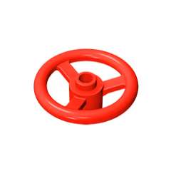 GOBRICKS GDS-1283 Steering Wheel Small, 3 Studs Diameter - YWOBB