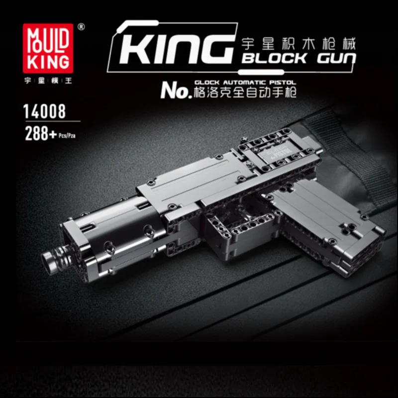 Mould King 14008 Glock Automatic Pistol - YWOBB