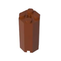 GOBRICKS GDS-2073 Brick Modified Octagonal 2 x 2 x 3 1/3 - YWOBB