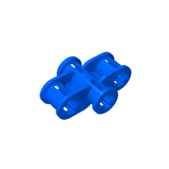 GOBRICKS GDS-940 Axle Connector 2 x 3 Quadruple - YWOBB