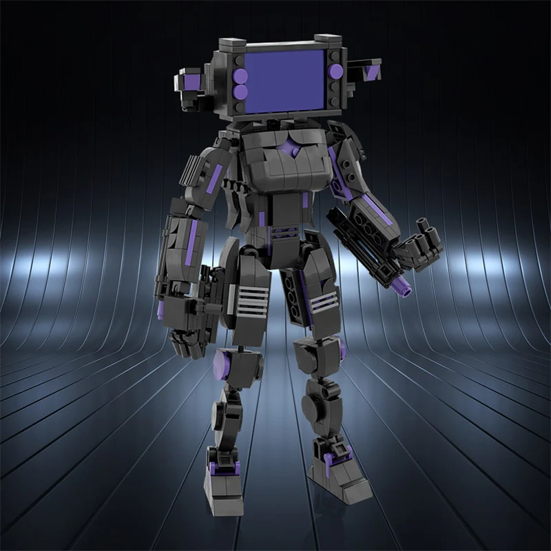 GOBRICKS MOC 162651 Female biochemical TV robot - YWOBB