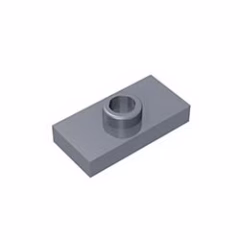 GOBRICKS GDS-803  Modified 1 x 2 with 1 Stud with Groove and Bottom Stud Holder - YWOBB