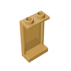 GOBRICKS GDS-781 Panel 1 x 2 x 3 with Side Supports - Hollow Studs - YWOBB