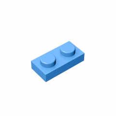 GOBRICKS GDS-502 Plate 1 x 2 - YWOBB