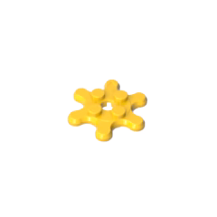 GOBRICKS GDS-90034 Round 2 x 2 with 6 Gear Teeth / Flower Petals - YWOBB