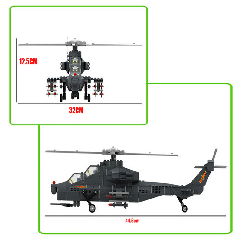 WANGE 4002 WZ10 Gunship Double Seats Fighter - YWOBB