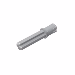 GOBRICKS GDS-930  Axle 2L with Pin with Friction Ridges Lengthwise - YWOBB