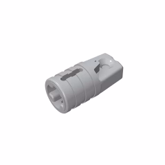 GOBRICKS GDS-1218 Hinge Cylinder 1 x 2 Locking with 1 Finger and Axle Hole on Ends with Slots - YWOBB