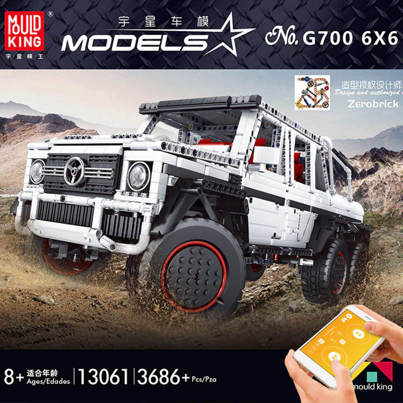 Mould King 13061 Mercedes Benz G700 6x6 - YWOBB