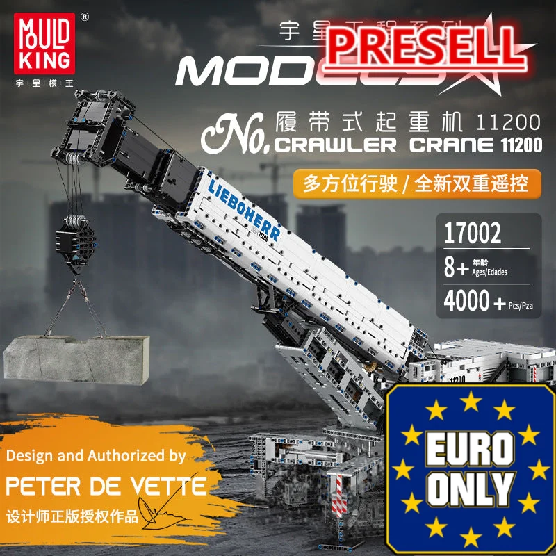 Mould King 17002 Crawler Crane 11200 OVP EU Warehouse Version - YWOBB