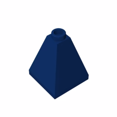 GOBRICKS GDS-982 Slope 75 2 x 2 x 2 Quadruple Convex - Blocked Open Stud or Hollow Stud - YWOBB