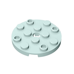 GOBRICKS GDS-841 Round 4 x 4 with Hole - YWOBB