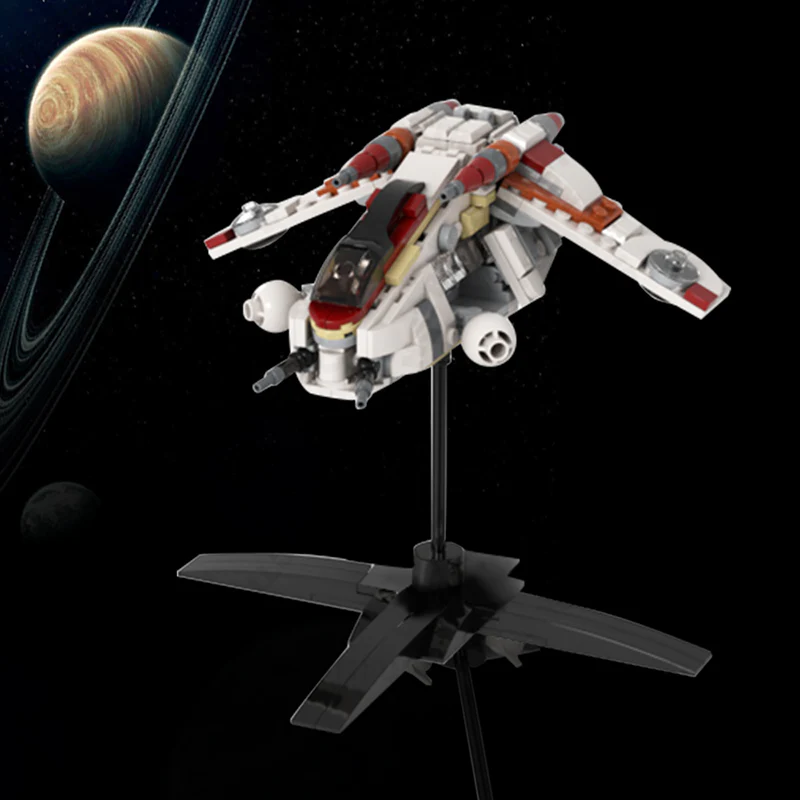 GOBRICKS MOC 124405 star plan republic gunship - YWOBB