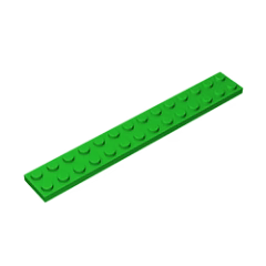 GOBRICKS GDS-516 Plate 2 x 14 - YWOBB