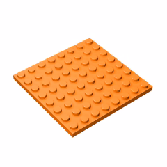 GOBRICKS GDS-528 Plate 8 x 8 - YWOBB