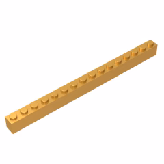 GOBRICKS GDS-539 Brick 1 x 16 - YWOBB