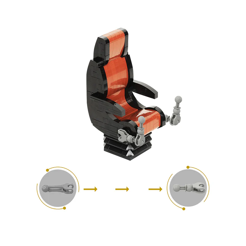 GOBRICKS MOC 13591 Operator's Chair - YWOBB